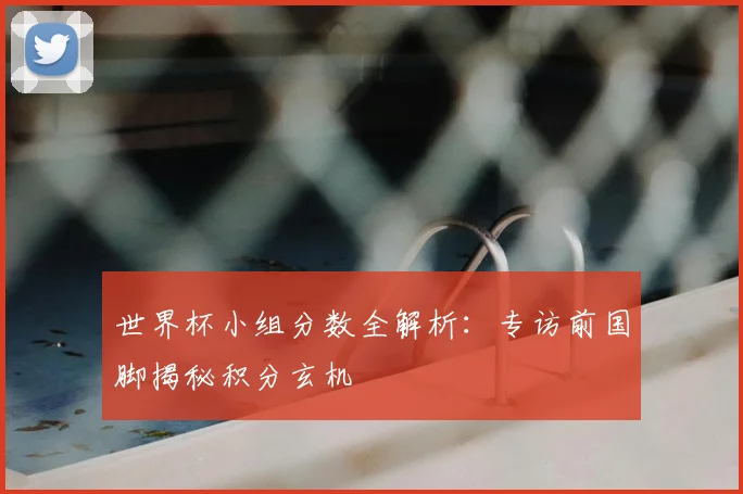 世界杯小组分数全解析:专访前国脚揭秘积分玄机